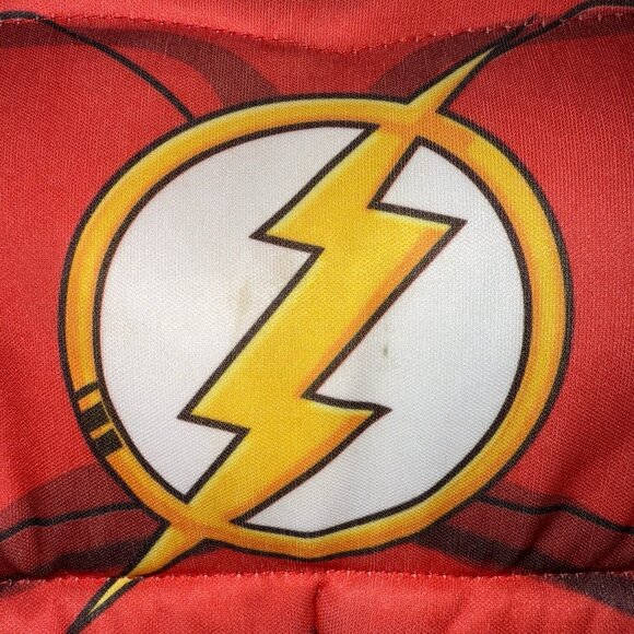 The Flash Halloween Costume Boys Size Medium 8 10 Muscle Chest Jumpsuit Rubies - Picture 4 of 14